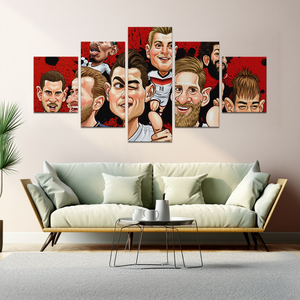 RONALDO, MESSI & MORE MVP COMIC DECOR CANVAS