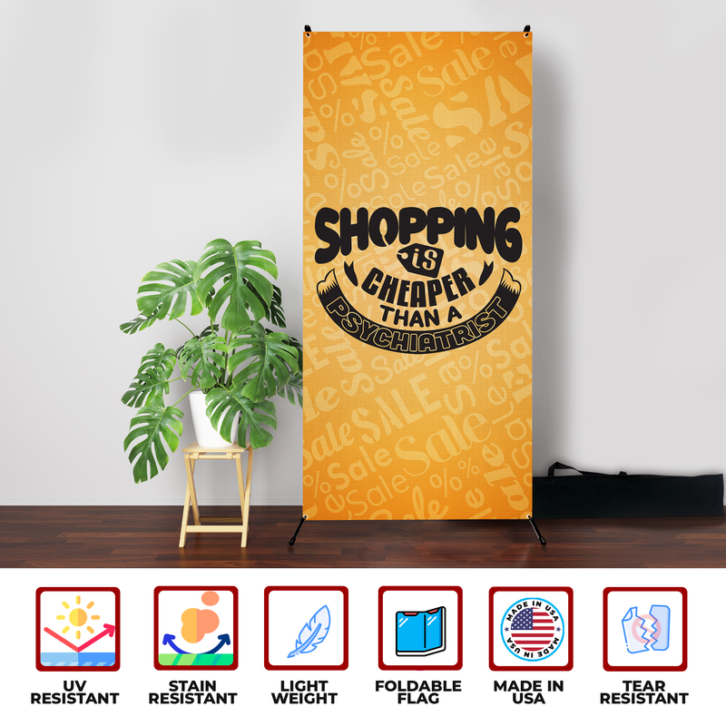 SHOPPING CURE X-BANNER