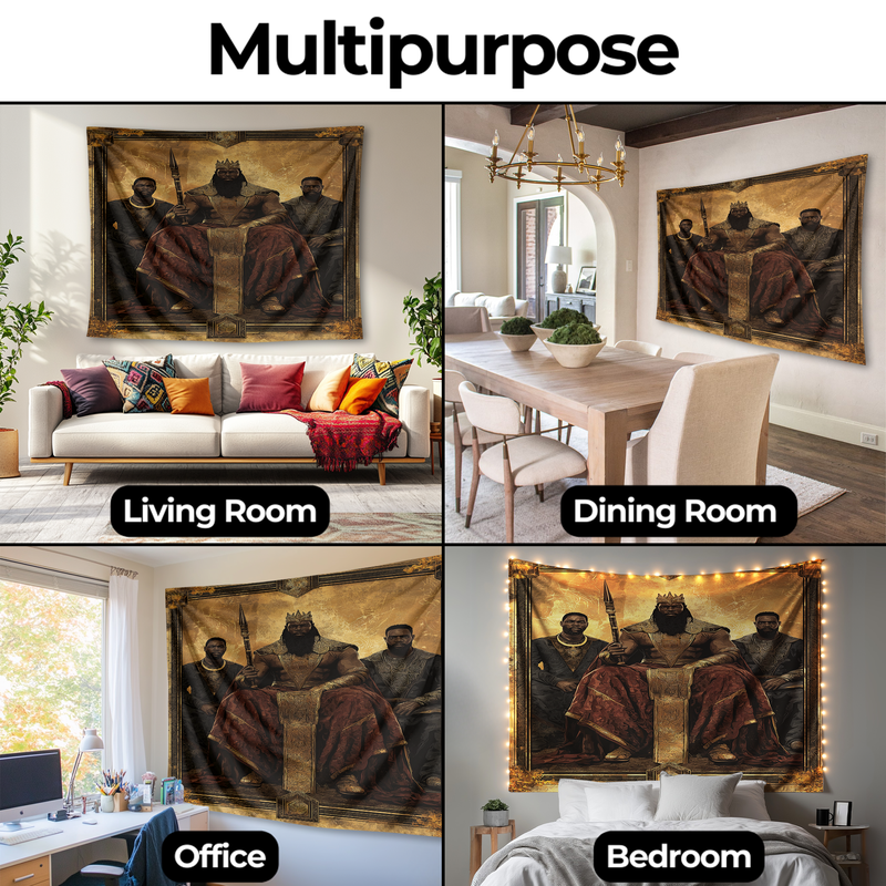 THE POWER OF BLACK KINGS WALL TAPESTRY