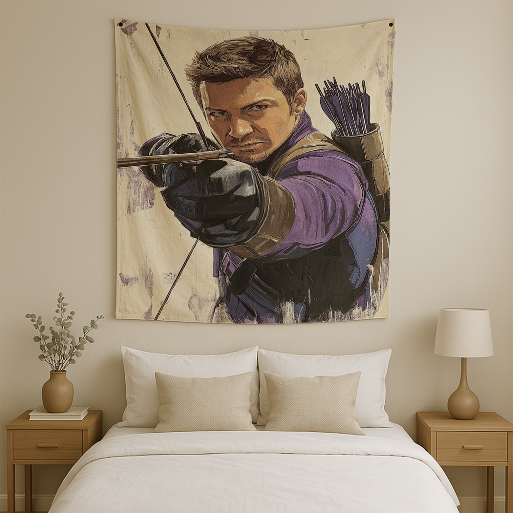 HAWKEYE'S PRECISION STRIKE WALL TAPESTRY