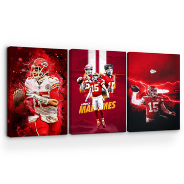 PATRICK MAHOMES KC CHIEFS WALL CANVAS