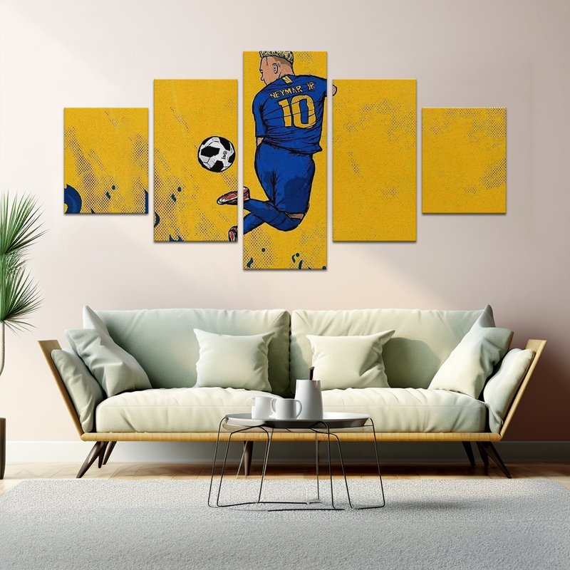 NEYMAR JR COMIC STYLE DECOR CANVAS