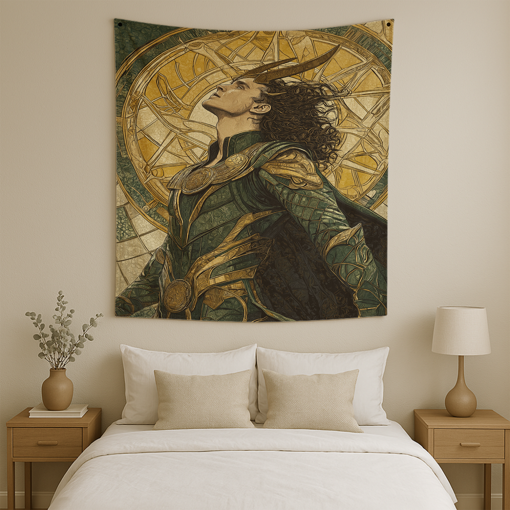 LOKI'S GLORIOUS PURPOSE WALL TAPESTRY