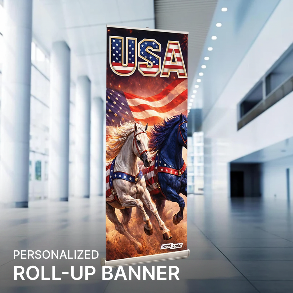 Per Design 250th 4th of July Retractable Banner Design 3