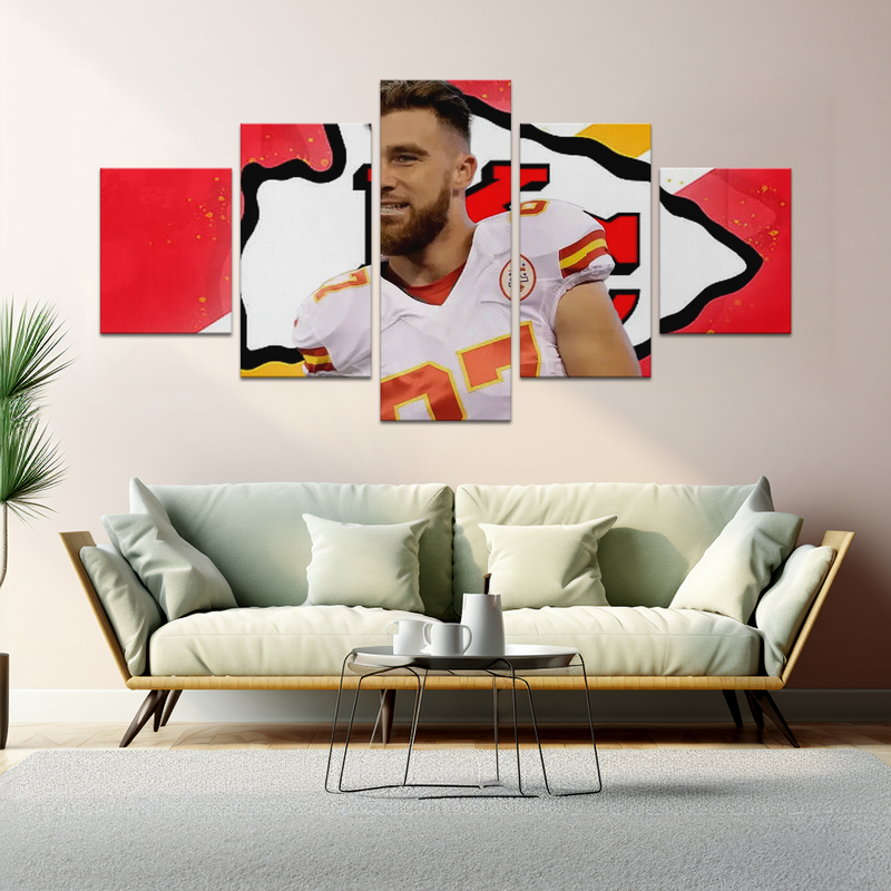 TRAVIS KELCE/ KC CHIEFS WALL CANVAS