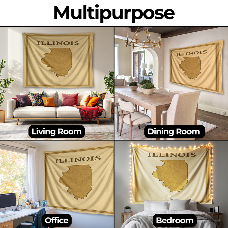 ILLINOIS WALL TAPESTRY