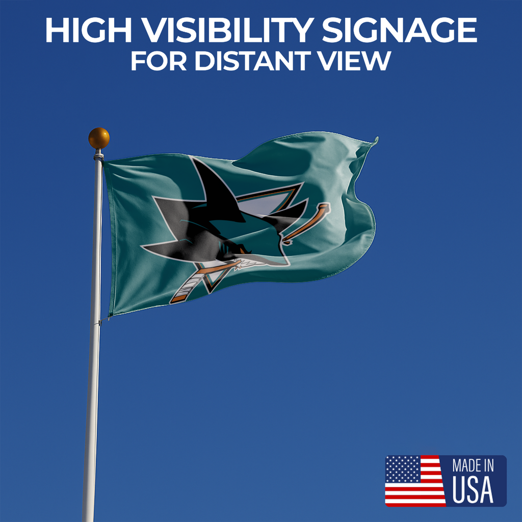 SAN JOSE SHARKS FLAG