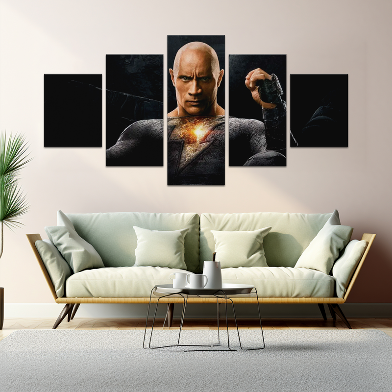 BLACK ADAM THE MOVIE WALL CANVAS