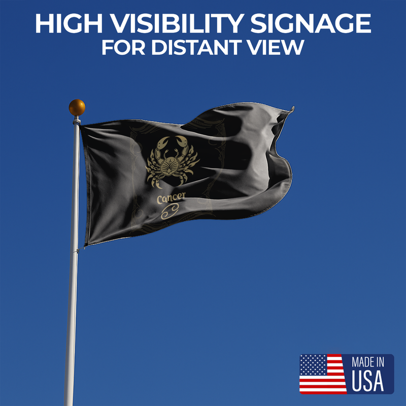 CANCER THE CRAB ZODIAC FLAG