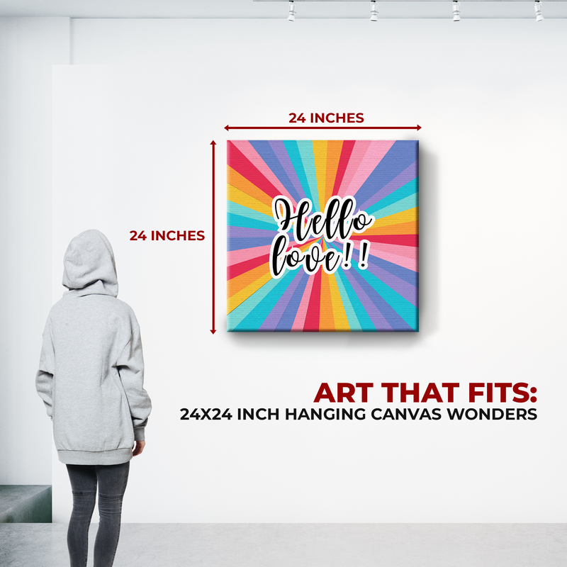 HELLO LOVE CANVAS DECOR