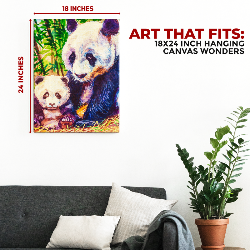 PANDAS DECOR CANVAS