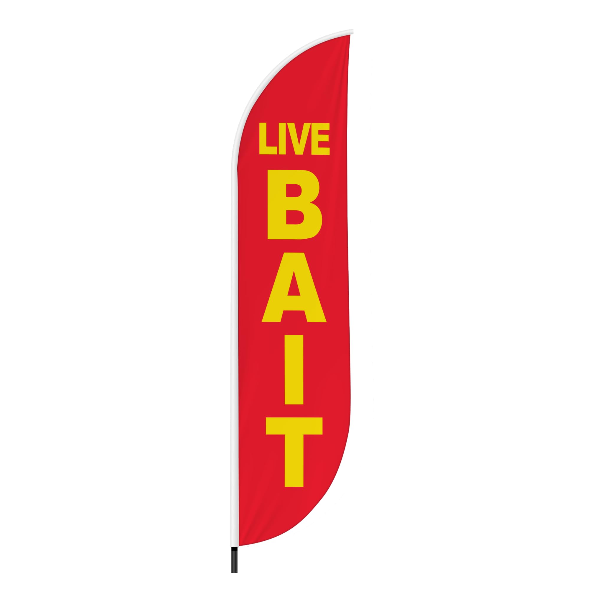 LIVE BAIT FEATHER FLAG