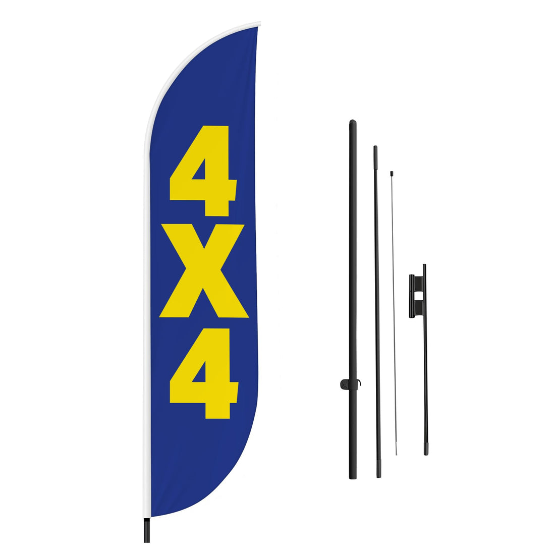 4X4 FEATHER FLAG