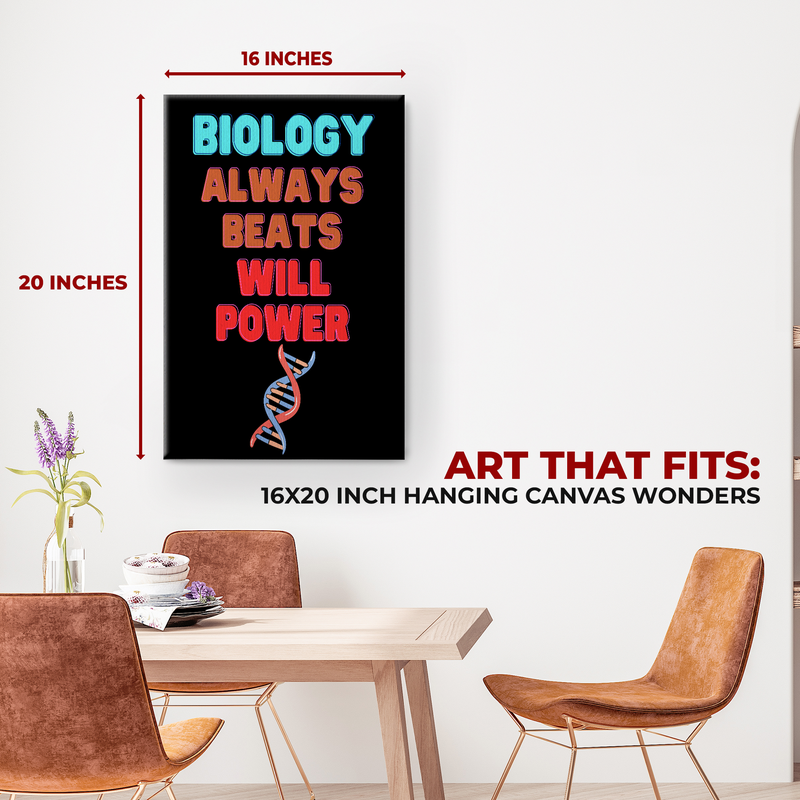 BIOLOGY QUOTES WALL CANVAS DECOR