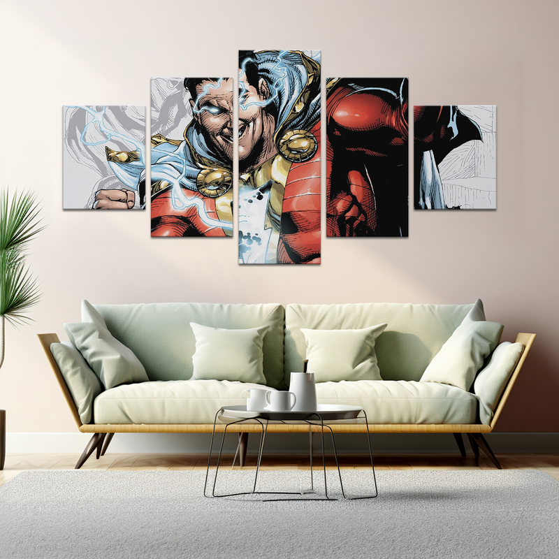 SHAZAM COMIC STYLE WALL CANVAS