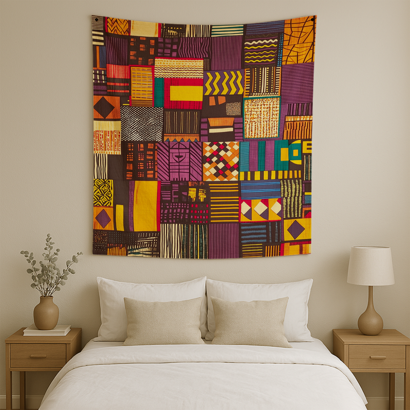 KENTE CLOTH TRADITIONS WALL TAPESTRY