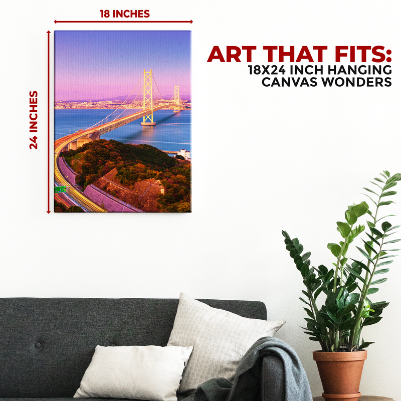 AKASHI-KAIKYO BRIDGE JAPAN CANVAS DECOR