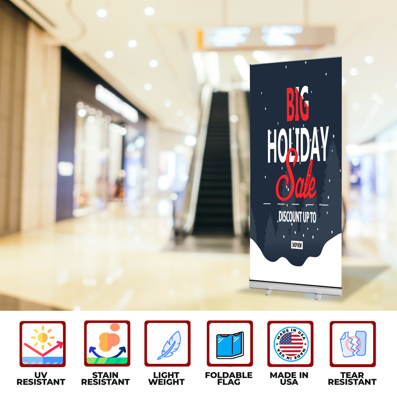 HOLIDAY SALE BANNER RETRACTABLE