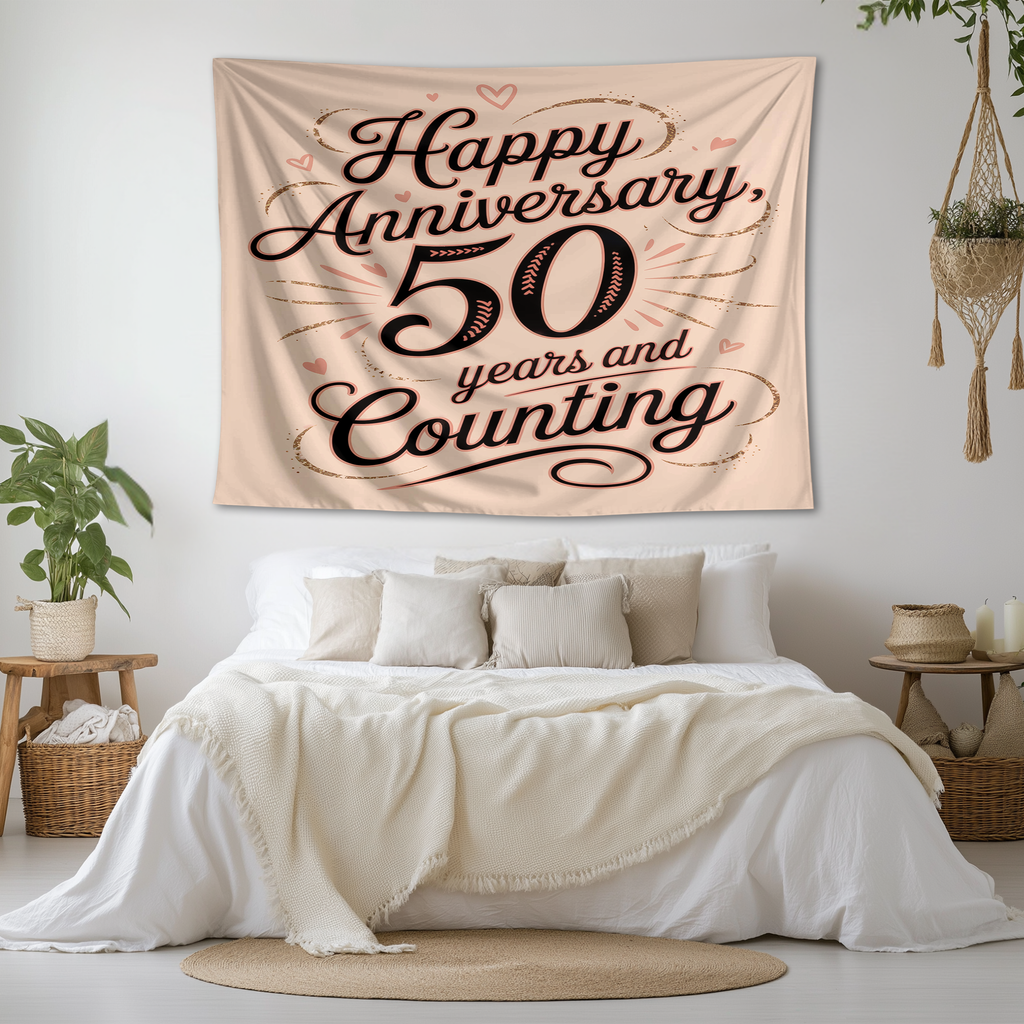 50TH ANNIVERSARY WALL TAPESTRY