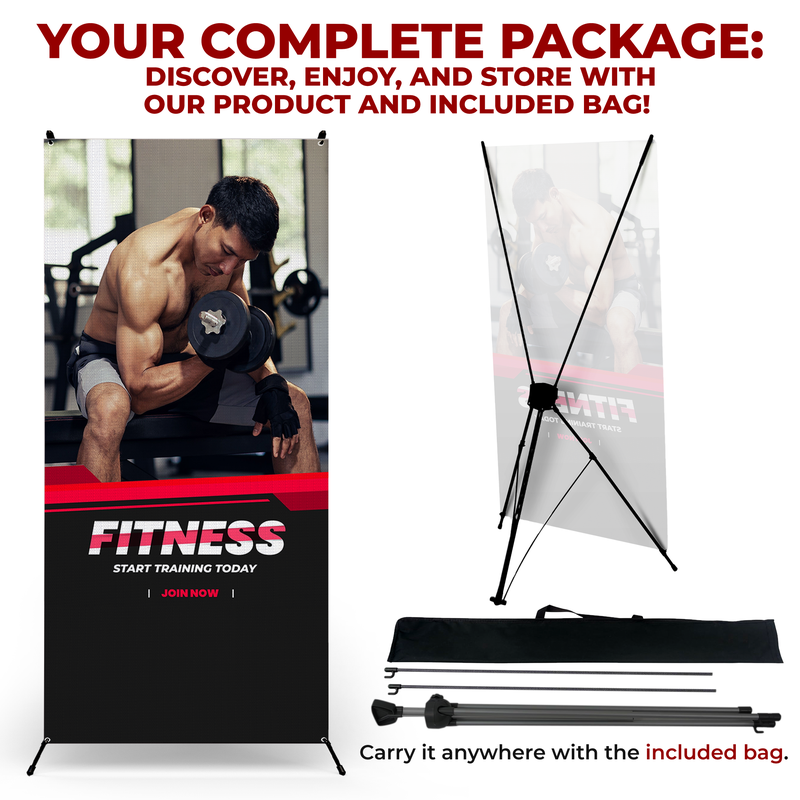 GYM FITNESS X-BANNER