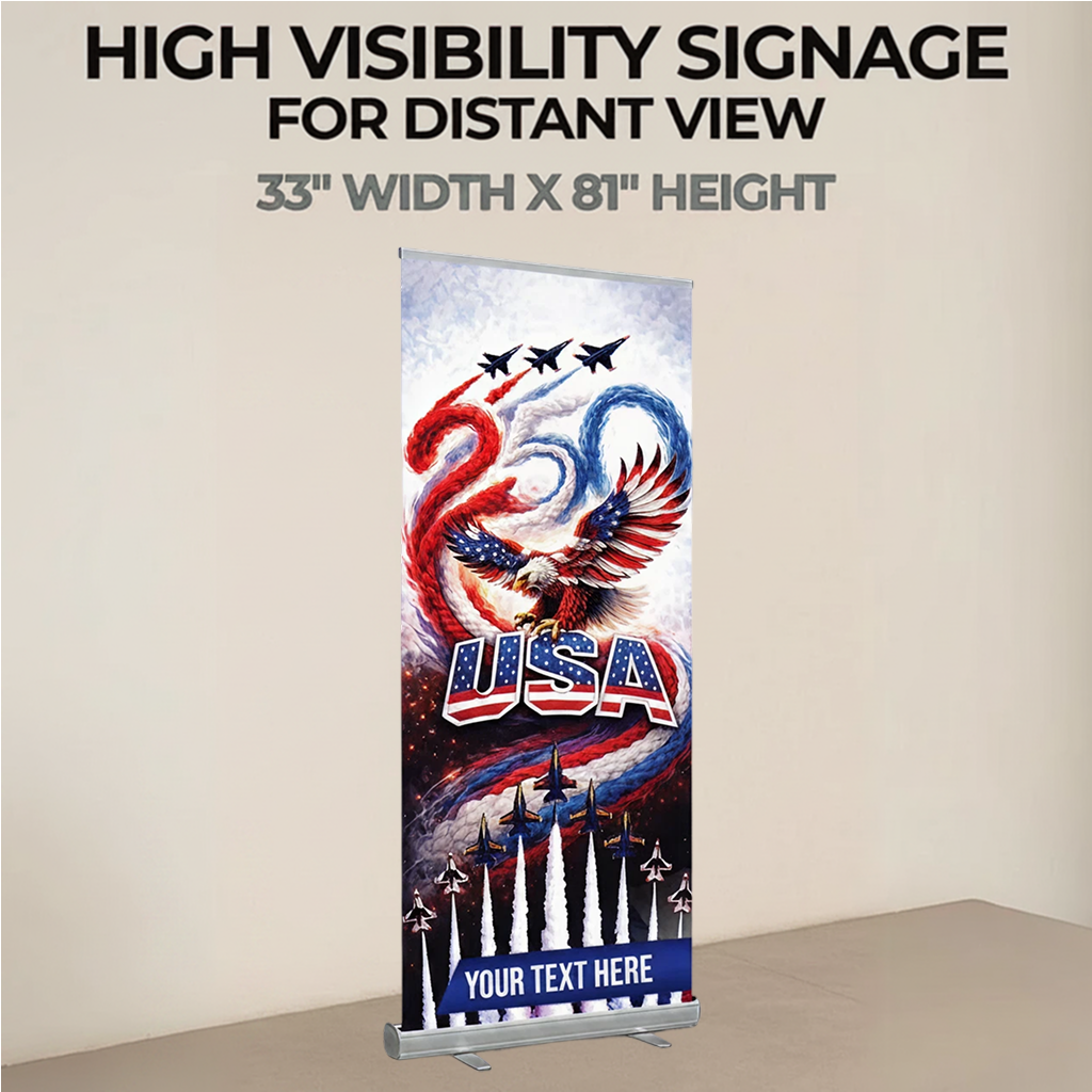 Per Design 250th 4th of July Retractable Banner Design 5