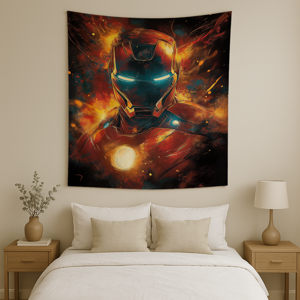 IRON LEGACY: ARC REACTOR GLOW WALL TAPESTRY