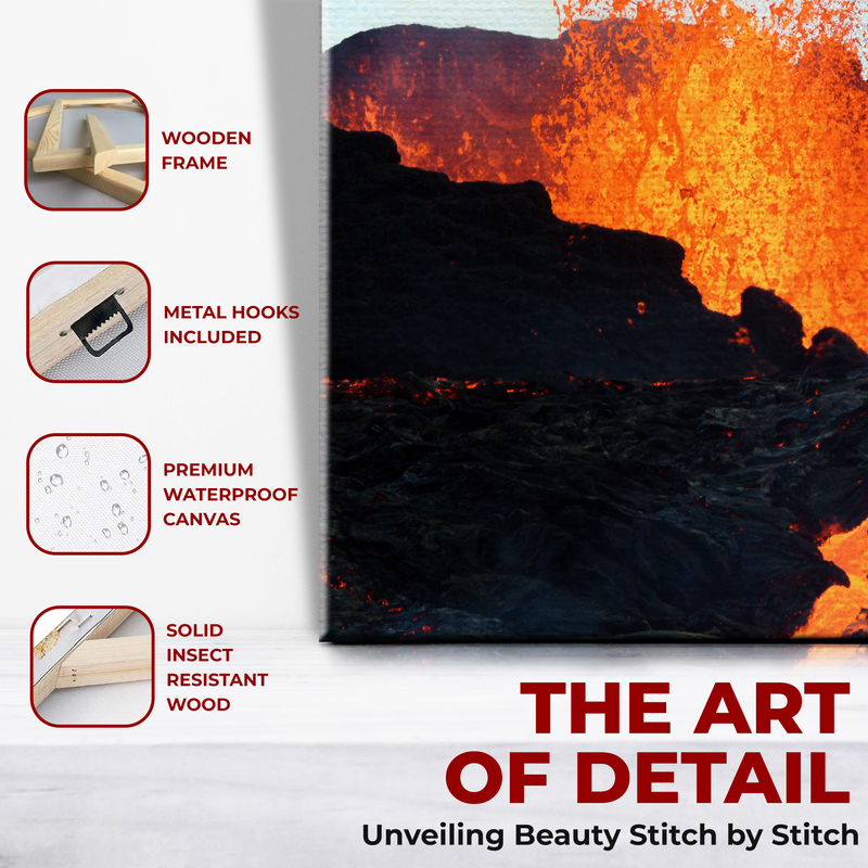 VOLCANO WALL CANVAS DECOR