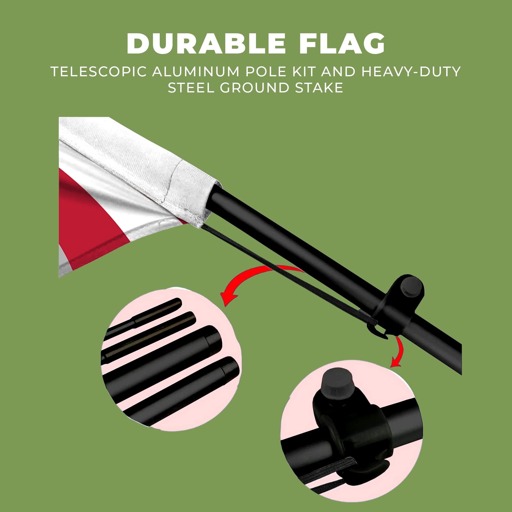 4X4 FEATHER FLAG