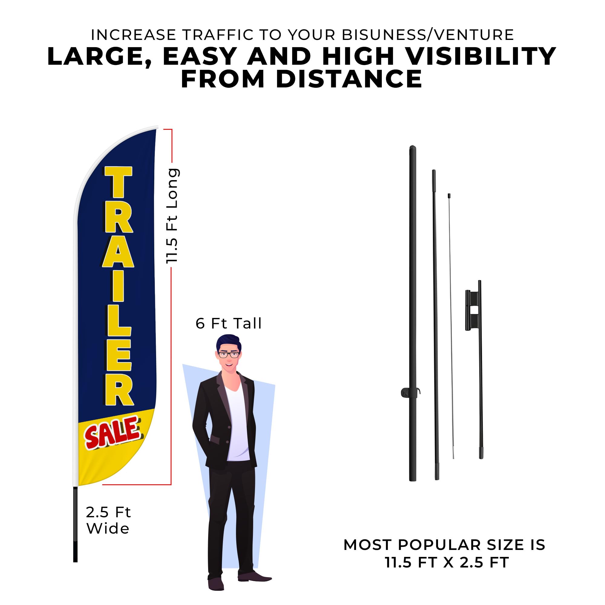 TRAILER SALE FEATHER FLAG