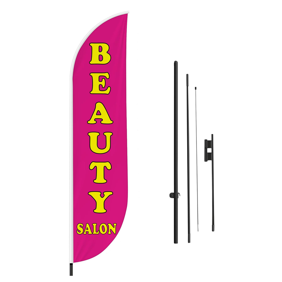BEAUTY SALON 2 FEATHER FLAG