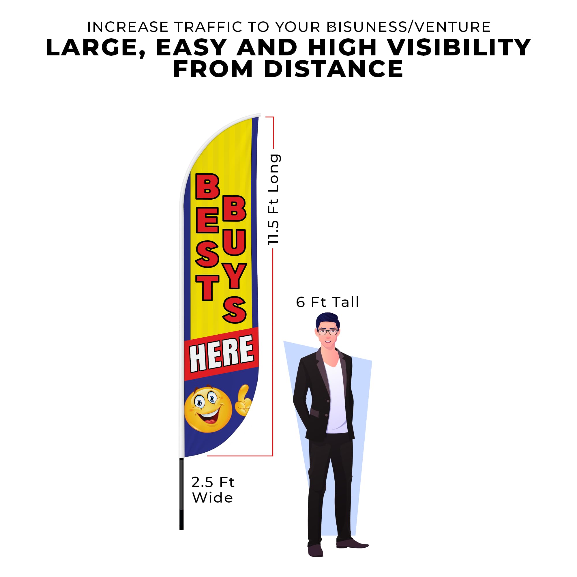 BEST BUYS FEATHER FLAG
