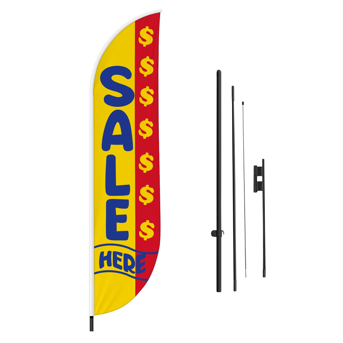 SALE HERE FEATHER FLAG