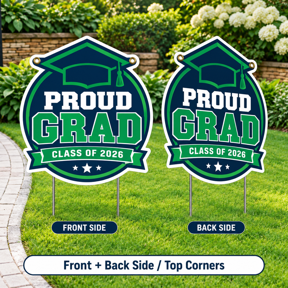 Custom Shape Cut Yard Signs