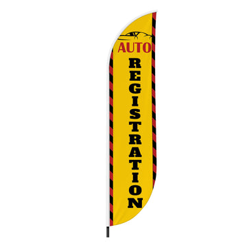 REGISTRATION FEATHER FLAG
