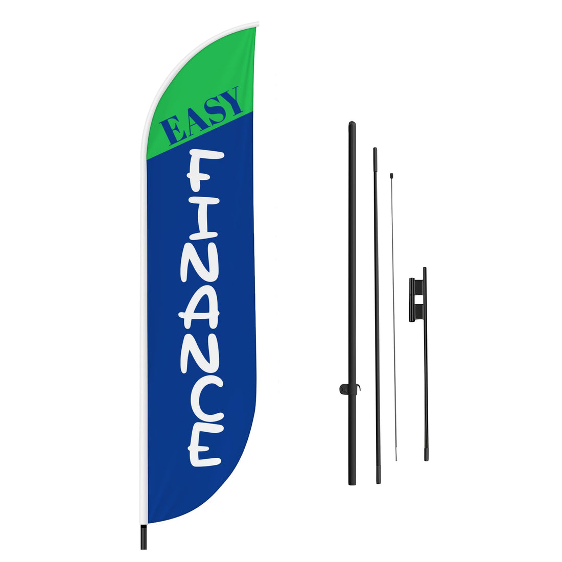 EASY FINANCE 2 FEATHER FLAG