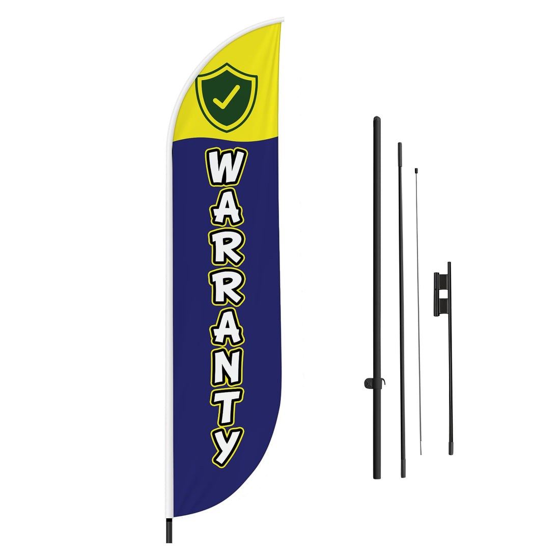 WARRANTY FEATHER FLAG