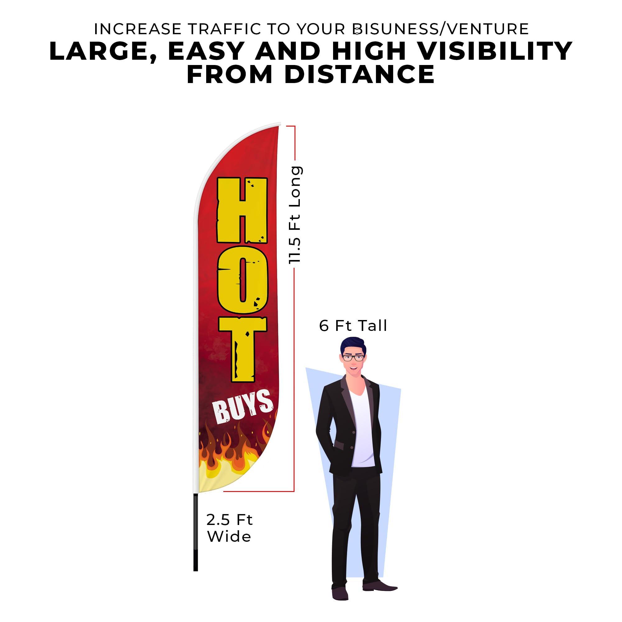 HOT BUYS FEATHER FLAG