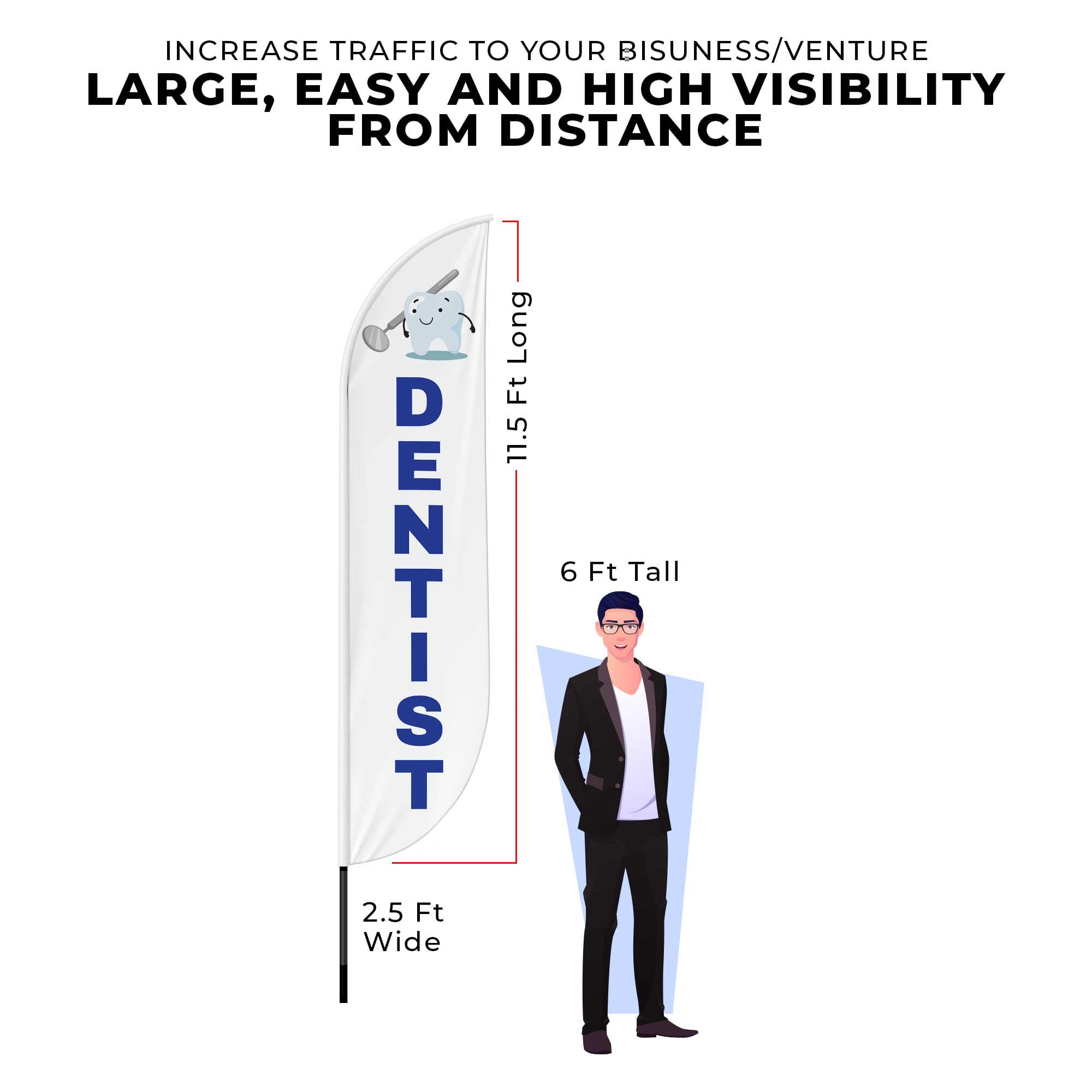 DENTIST FEATHER FLAG