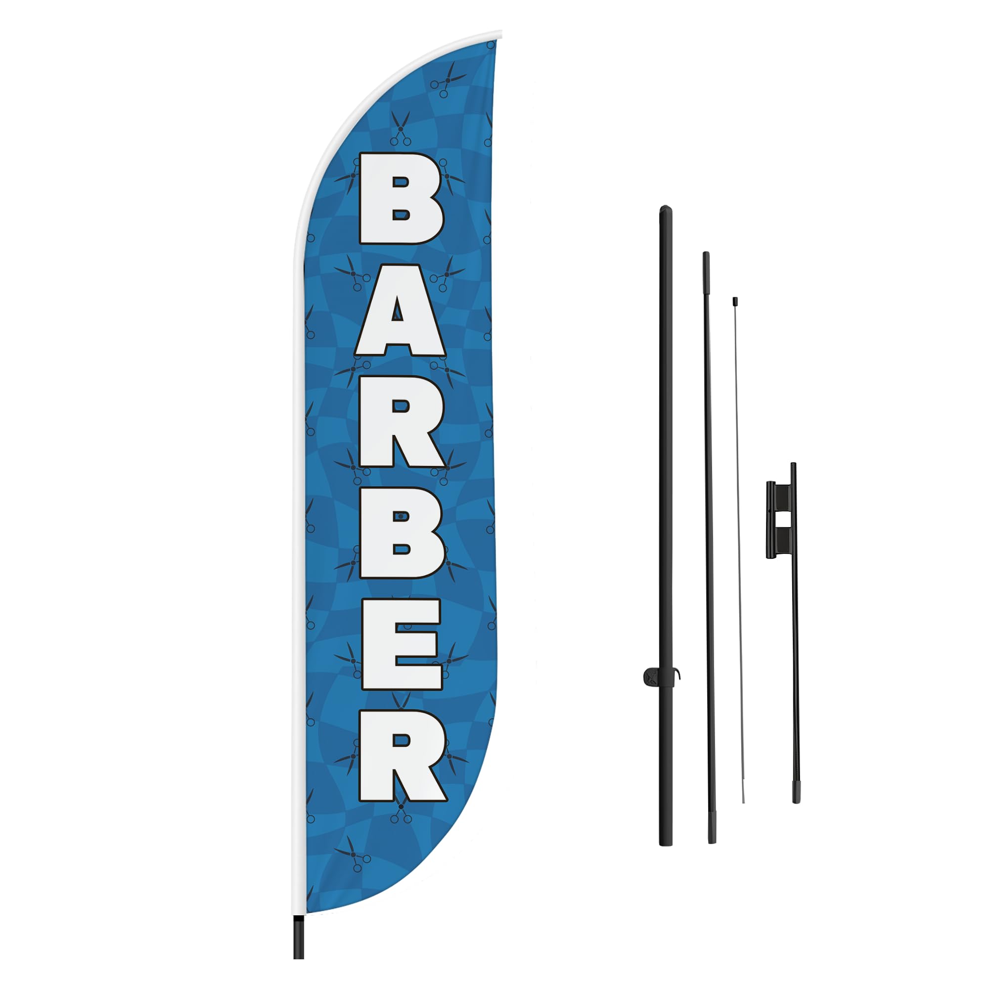 BARBER FEATHER FLAG
