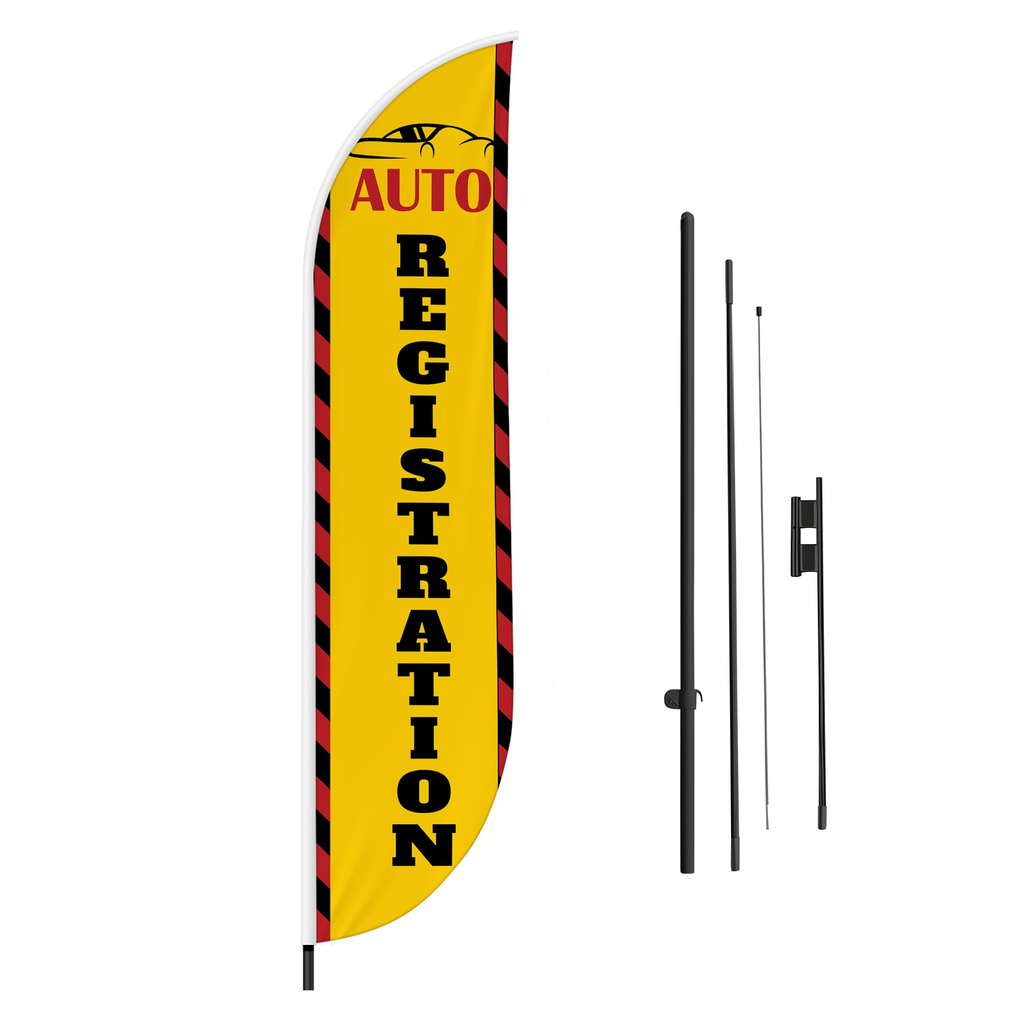 REGISTRATION FEATHER FLAG