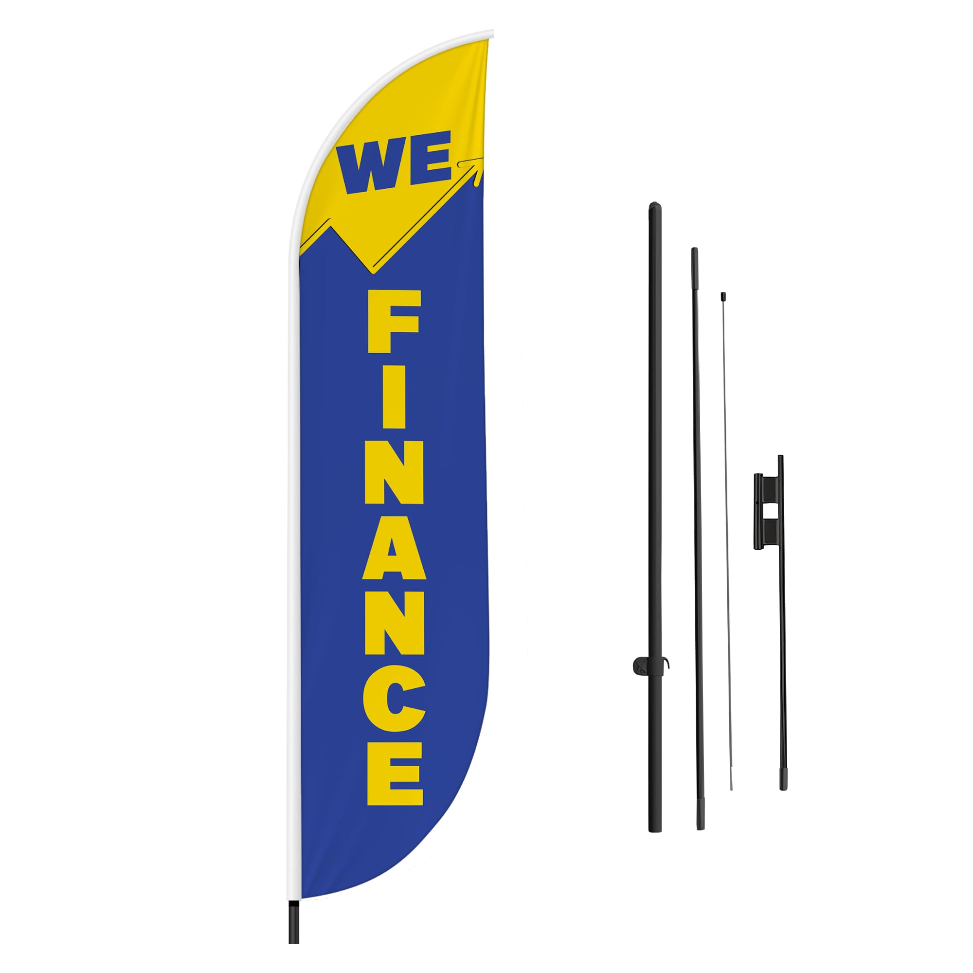 WE FINANCE FEATHER FLAG