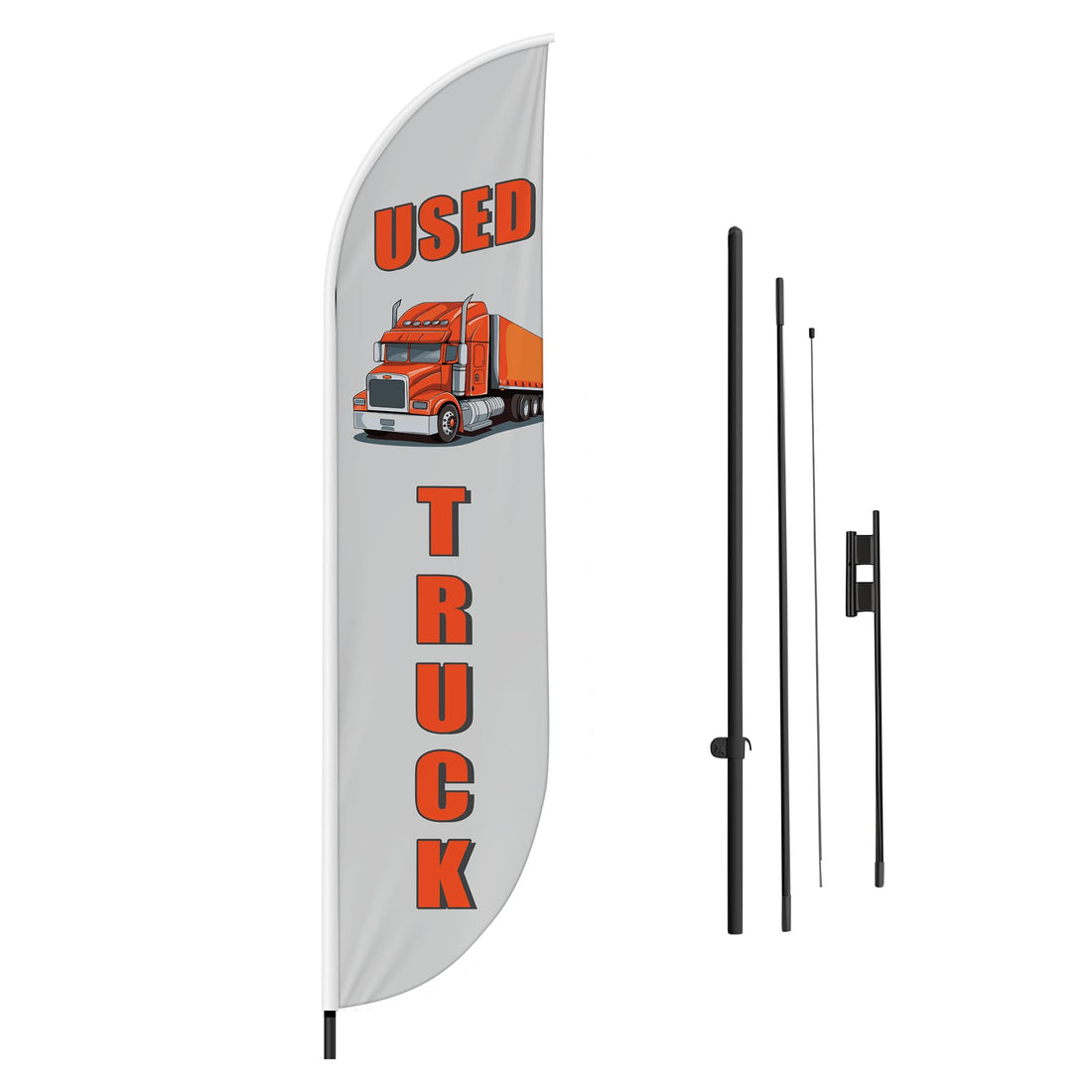 USED HEAVY TRUCK FEATHER FLAG