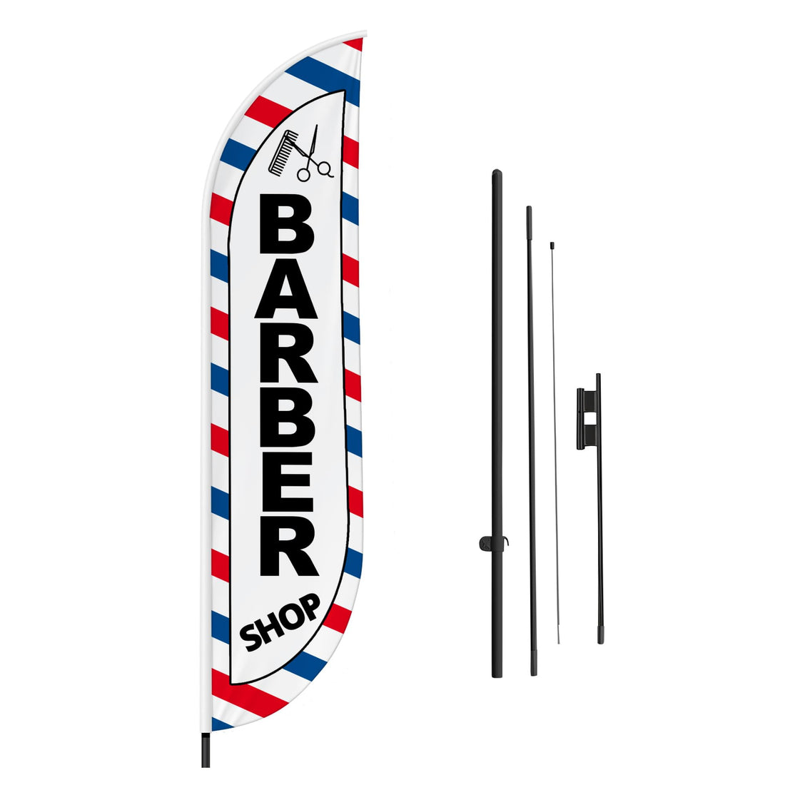 BARBER 2 FEATHER FLAG