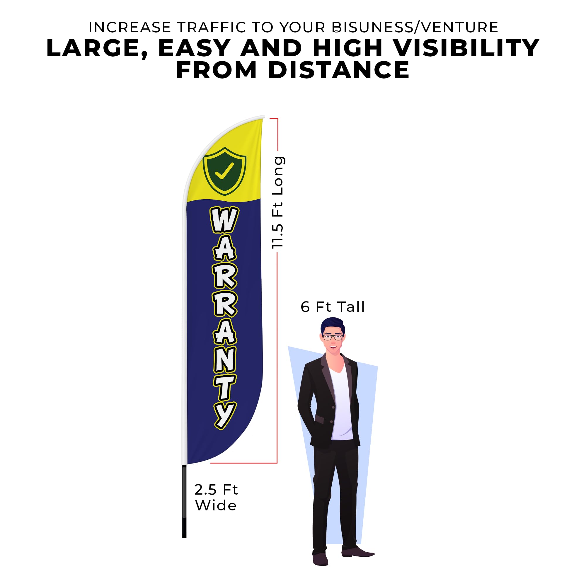WARRANTY FEATHER FLAG