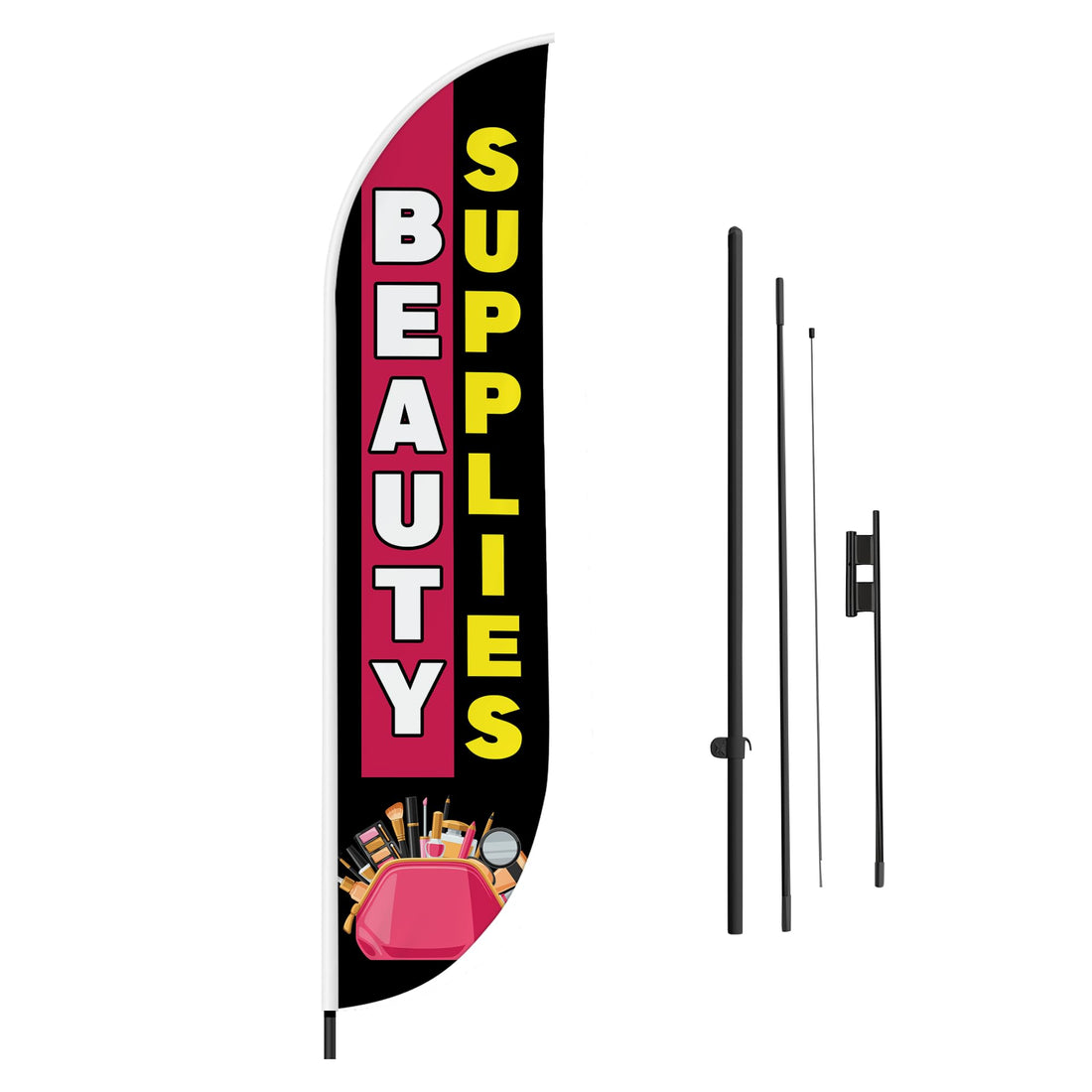 BEAUTY SUPPLIES FEATHER FLAG