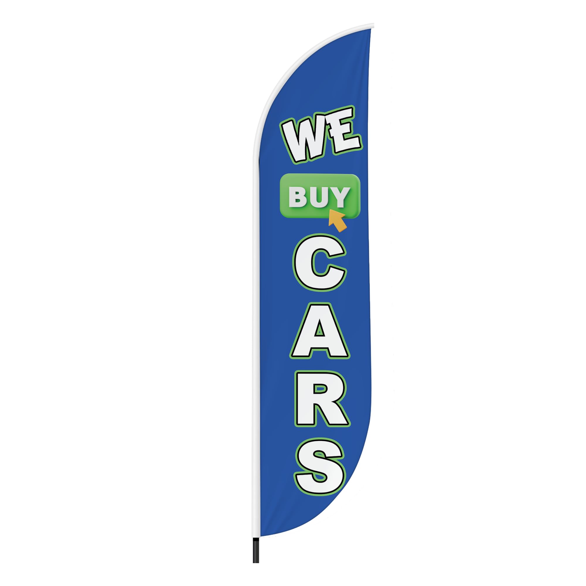 WE BUY CARS FEATHER FLAG