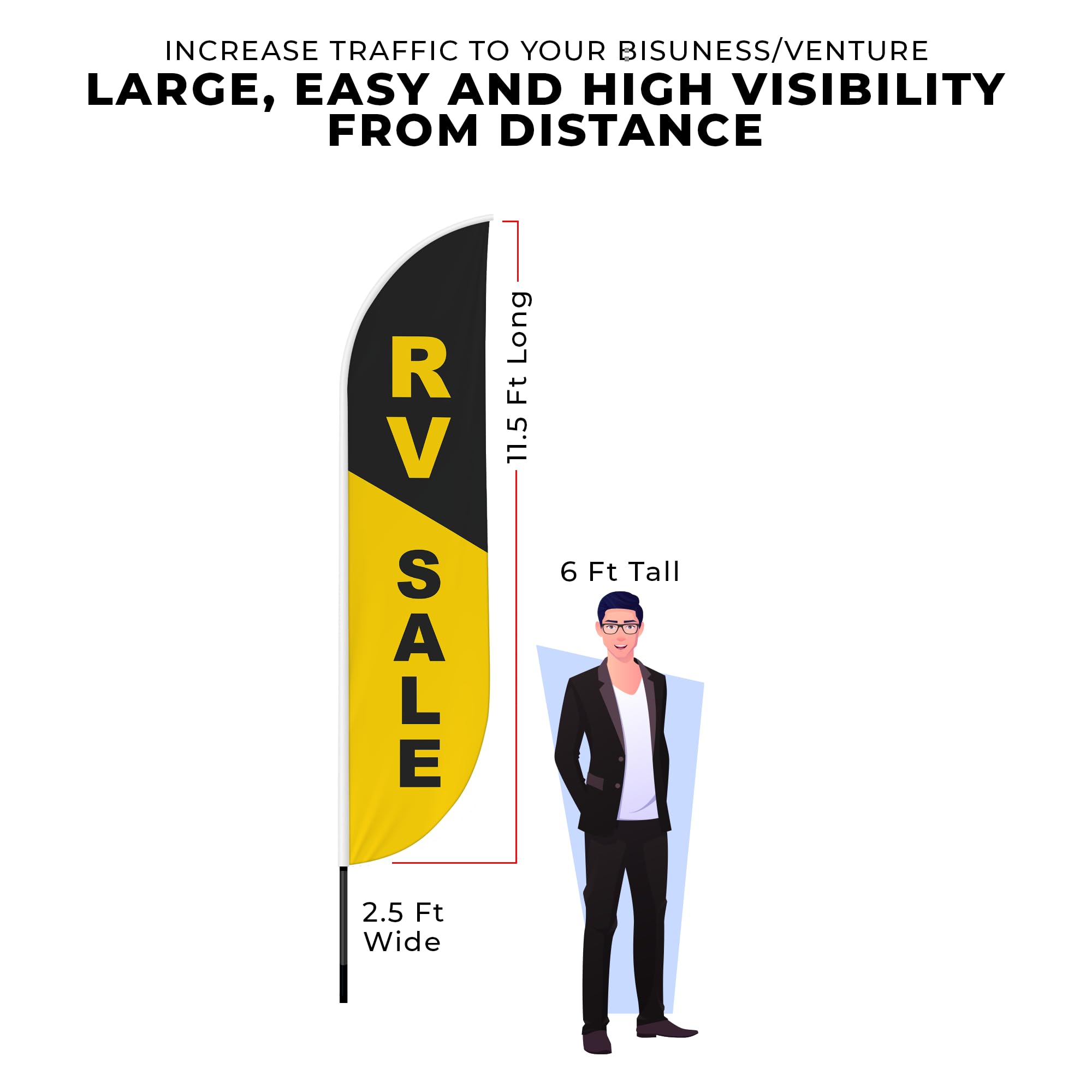 RV SALE FEATHER FLAG