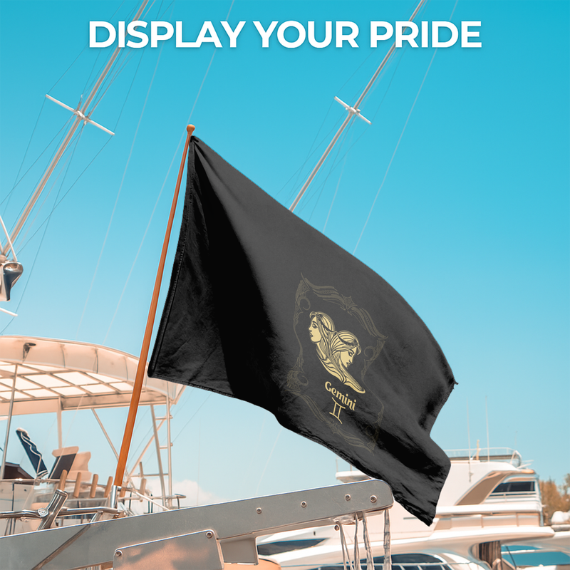 GEMINI THE TWINS ZODIAC FLAG