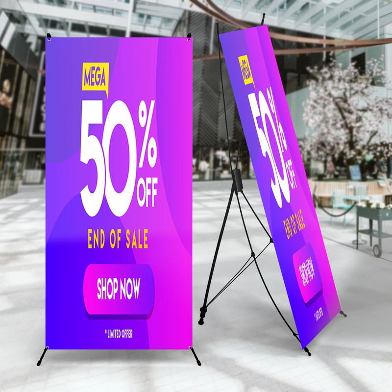 50% OFF X-BANNER