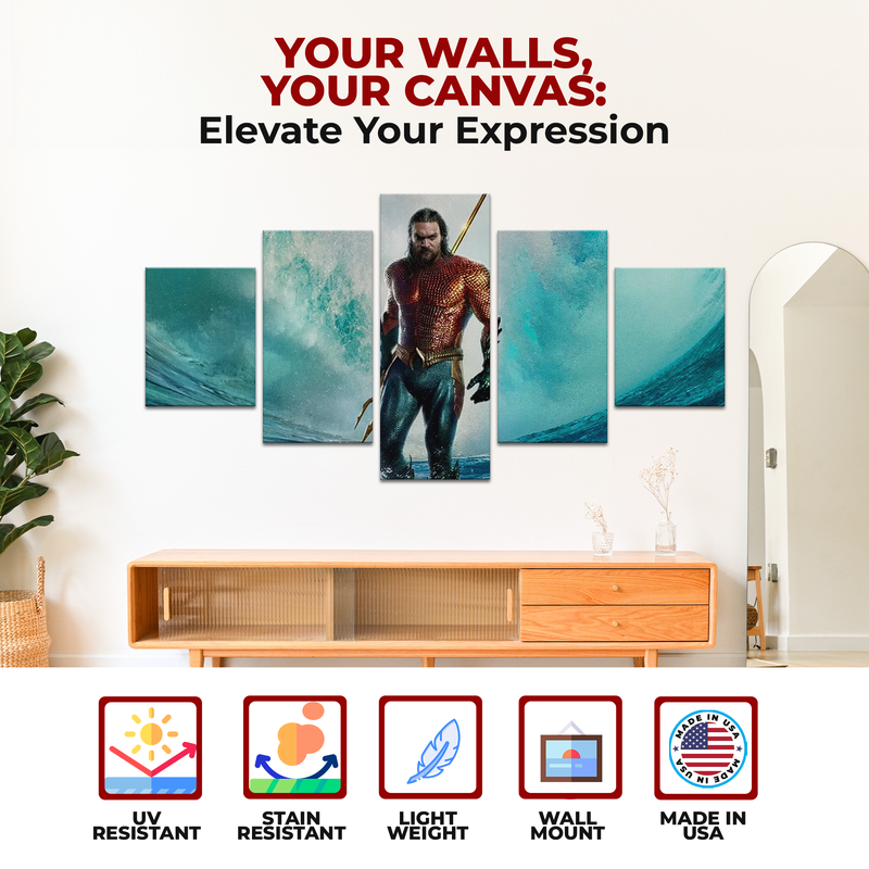 AQUAMAN THE MOVIE WALL CANVAS